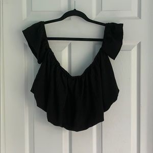 off the shoulder crop top